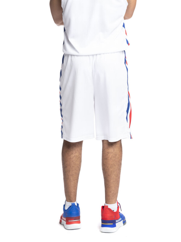 Short Oficial Basket 2022 Nacional Hombre Blanco, Rojo, Azul Royal