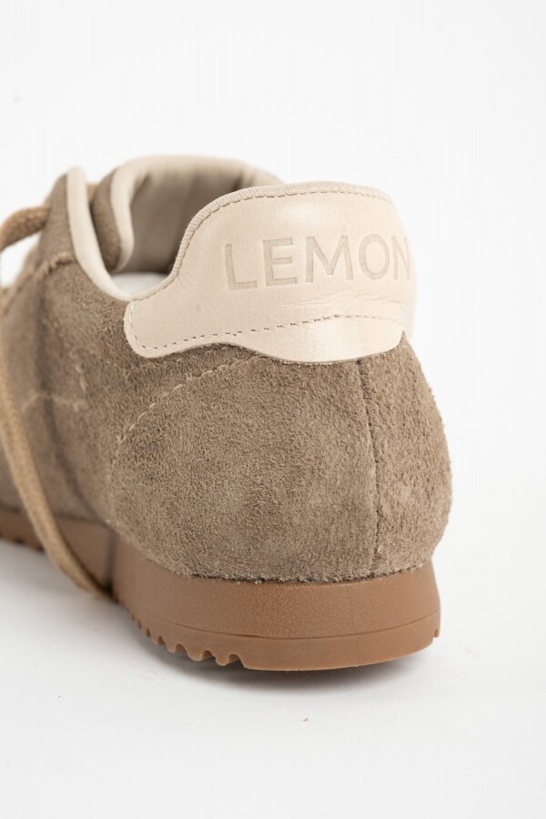 Zapatilla Gamuza Vison