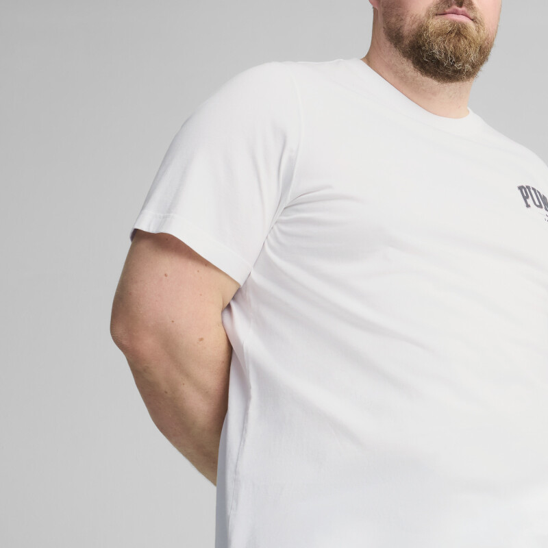 Remera Puma Squad Small Graphic Tee de - 681792 02 Blanco