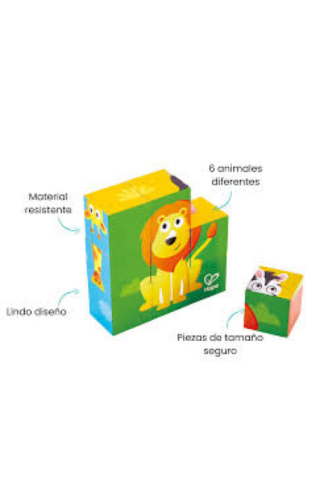 PUZZLE DE MADERA ANIMALES 6 FIGURAS PUZZLE DE MADERA ANIMALES 6 FIGURAS