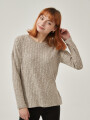 Sweater Needle Gris Melange