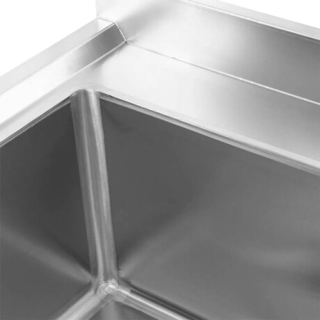 Mesada de Lavado de 2 Piletas Lateral Izquierdo de Acero Inoxidable 160 x 60 cm Mesada de Lavado de 2 Piletas Lateral Izquierdo de Acero Inoxidable 160 x 60 cm