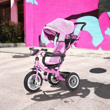Triciclo 3 en 1 con techo Bebesit giratorio 360Â° Rosa