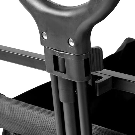 Carro Plegable Reforzado Camping Rueda de 8cm Negro