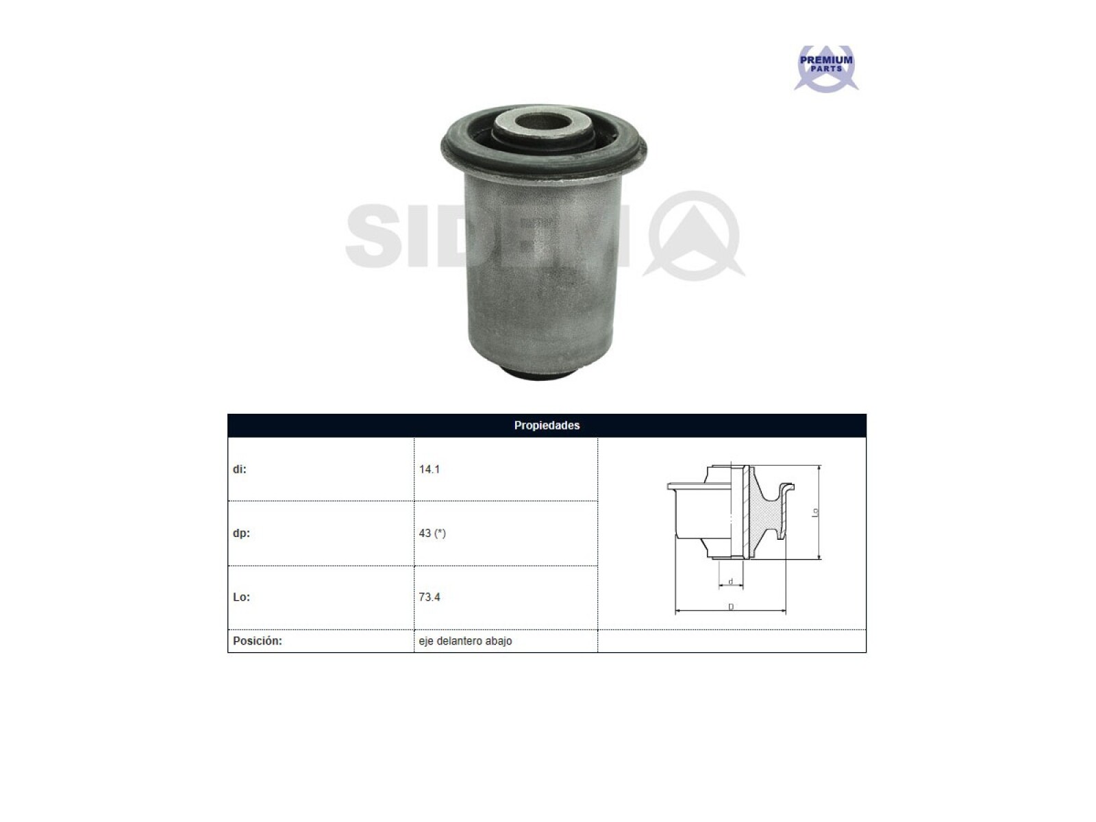 Buje Nissan D23 - Frontier - Np300 15-25 Der/Izq 