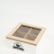 Caja Para Té Lyra, 4 Separaciones. Blanco