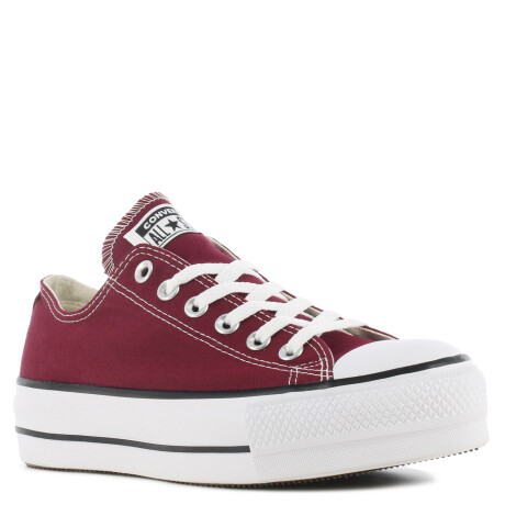 Championes Unisex Converse Ctas Plataforma Ox Bordó