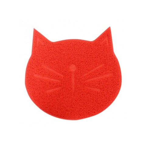 ALFOMBRA DE GOMA GATO ROJA