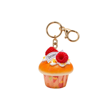Llavero Squishy Cupcake Rojo