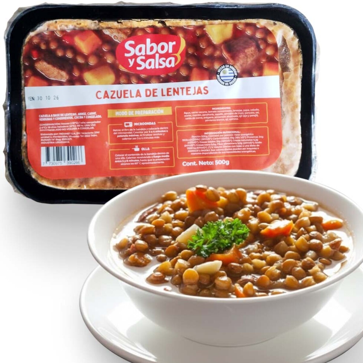 Cazuela de Lentejas 500g 