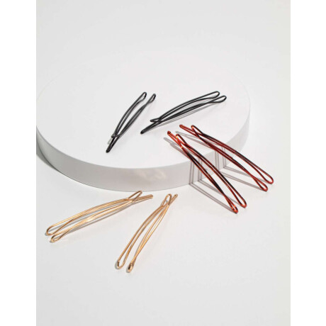 Set De Horquillas Combinacion tricolor