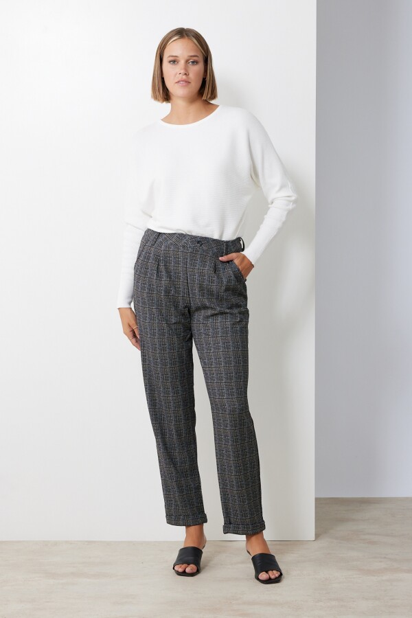 Pantalon Pull On NEGRO/BEIGE