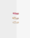 Aros Sets Strass Set De Earcuffs Con Cubic Zirconia - Dorado