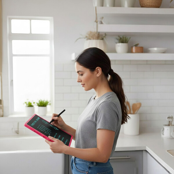 Pizarra Mágica Tableta Dibujar Infantil 16'' Pulgadas Lapiz Color Rosado