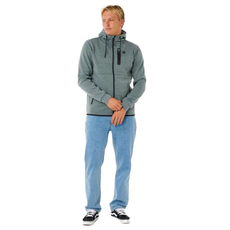 Campera Rip Curl Anti Series Departed Zip Thru Verde