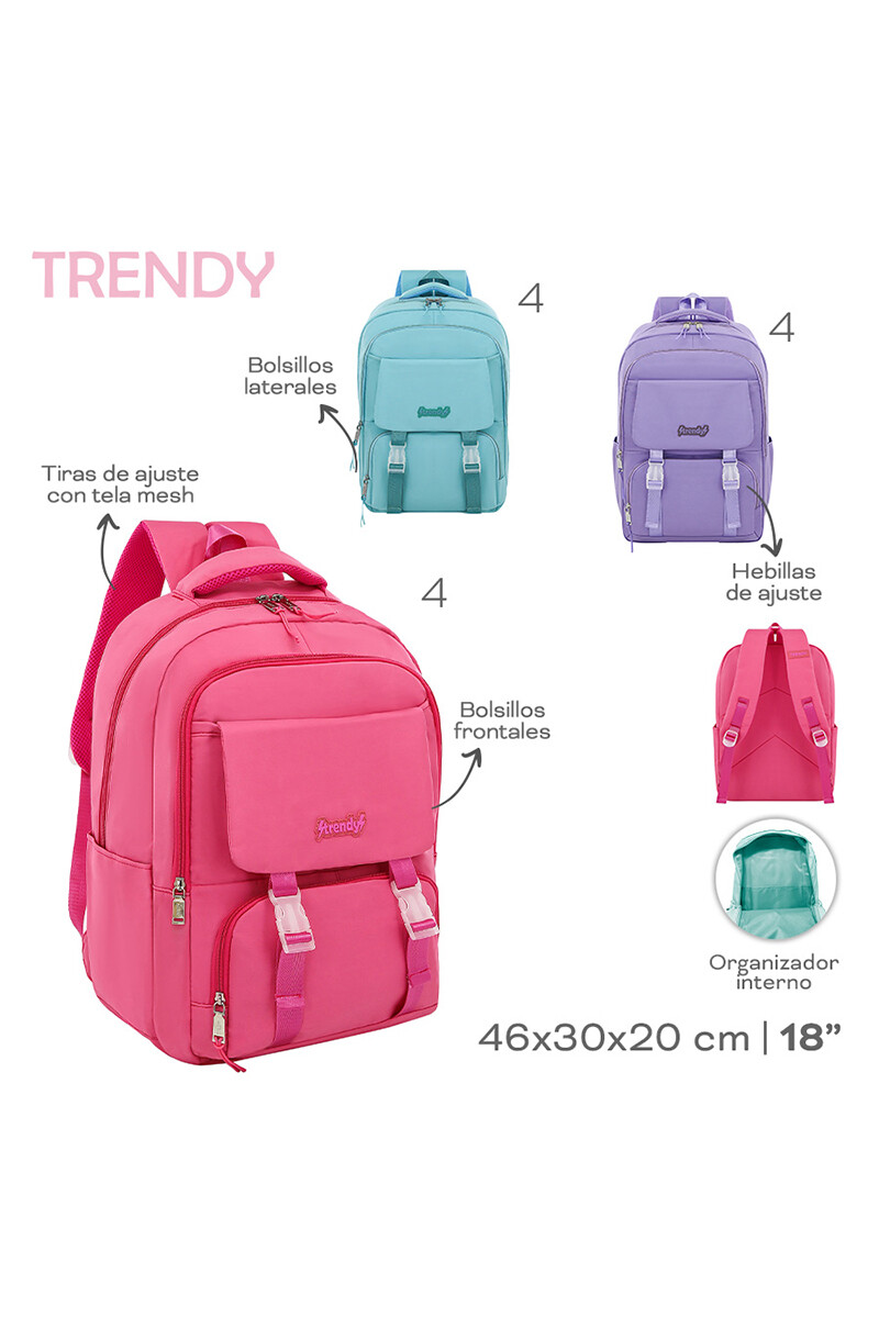 Mochila Trendy Celeste