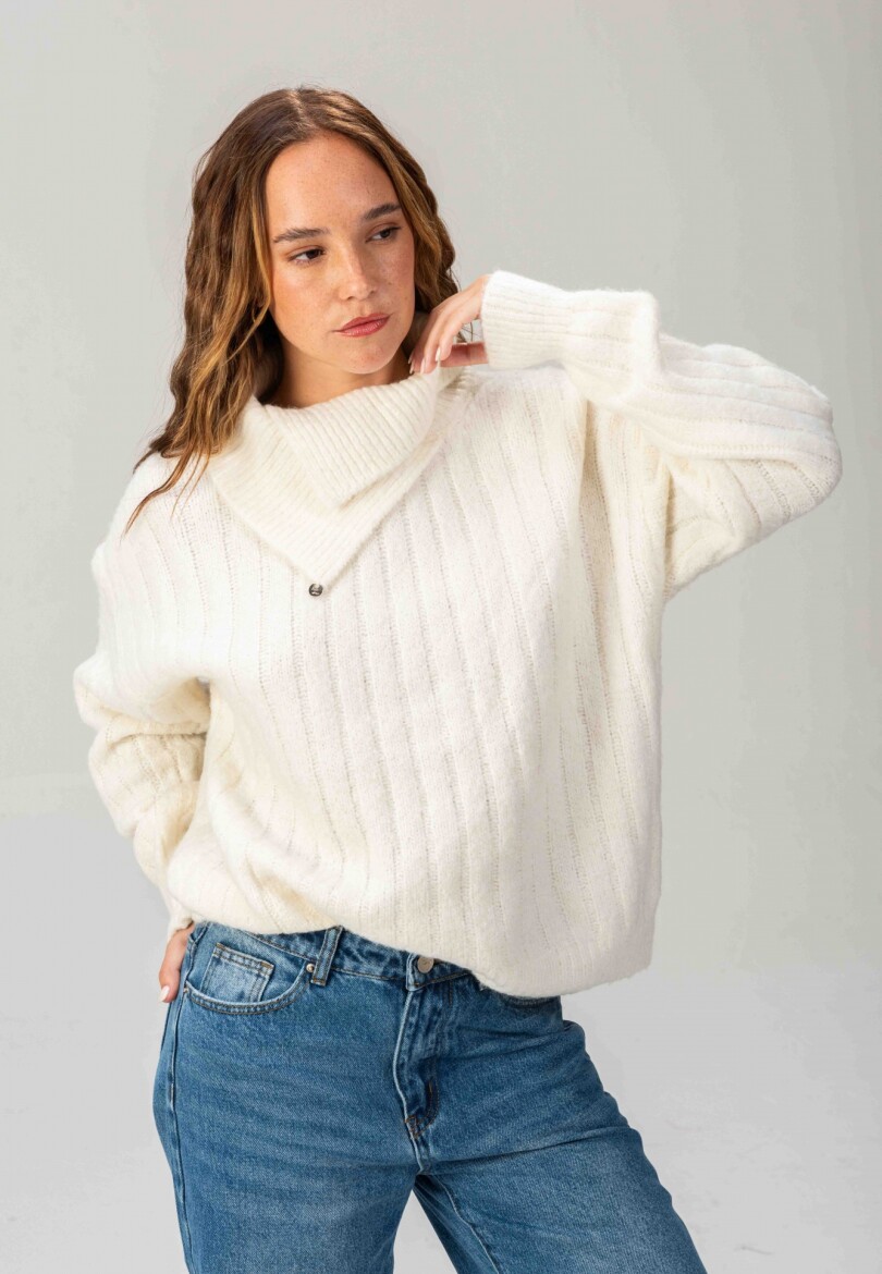Sweater Detalle Blanco