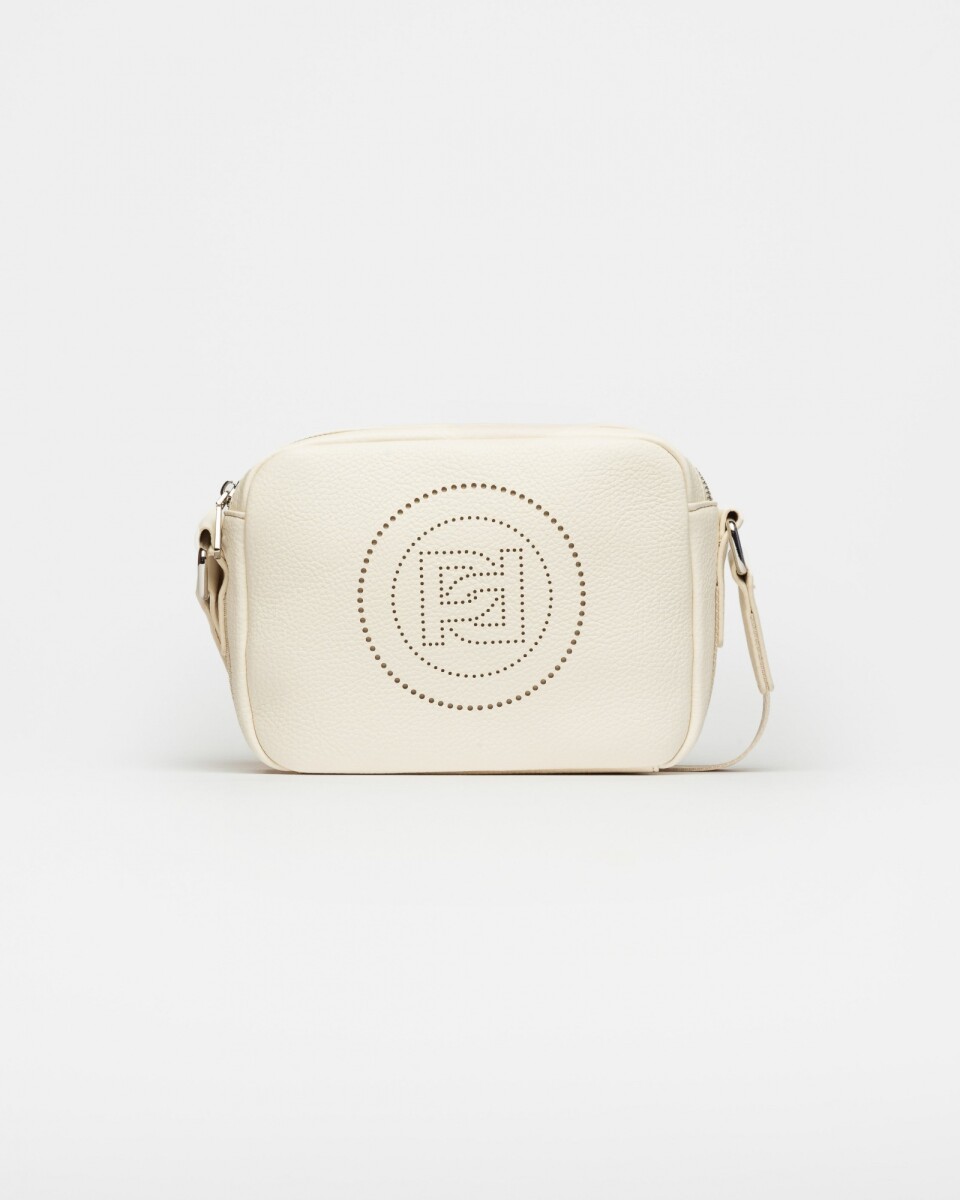 Bandolera Key en efecto cuero graneado - Natural 