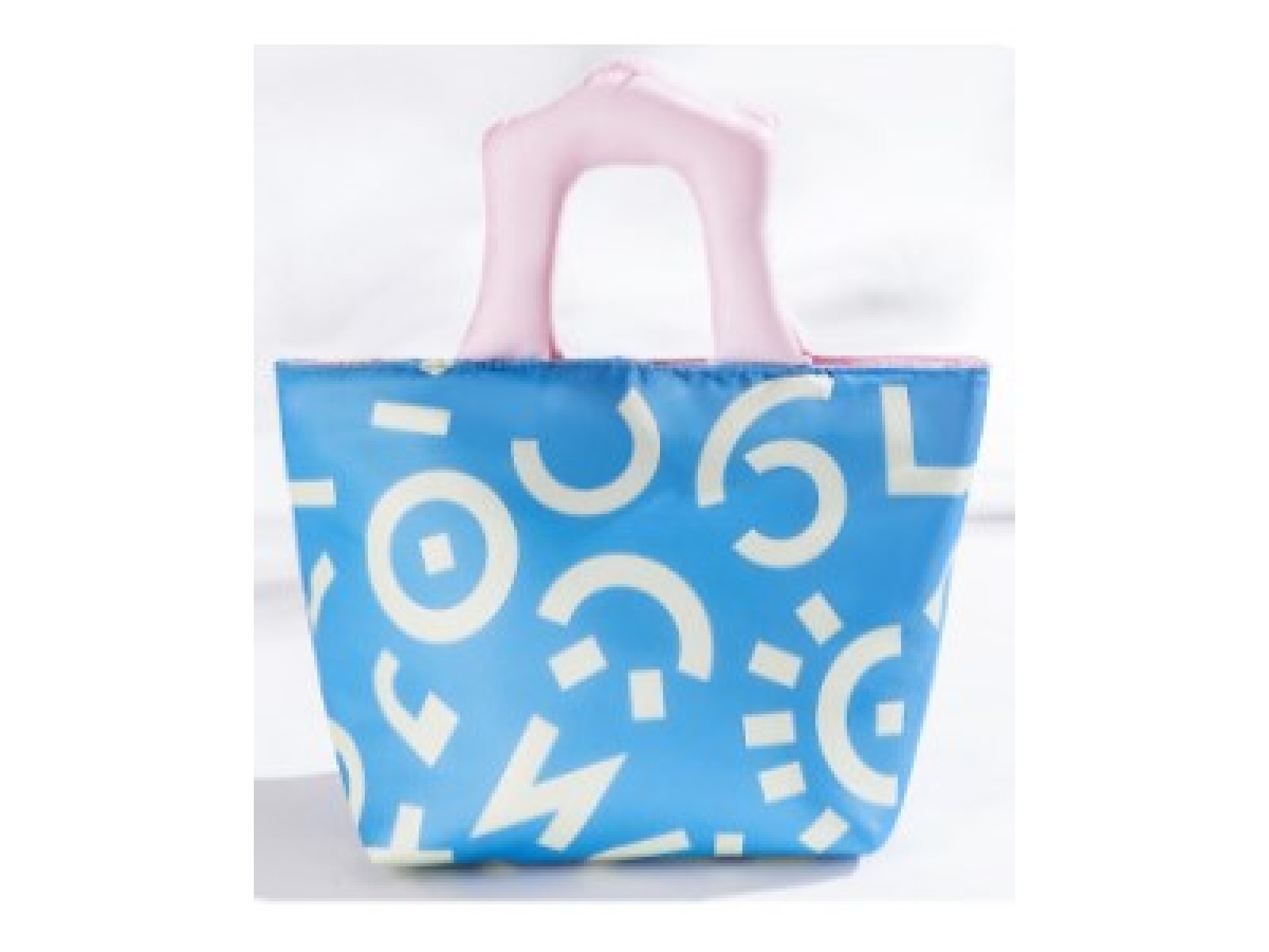 BOLSA TÉRMICA CARTOON COLORIDA PARA ALMUERZO (CELESTE) 