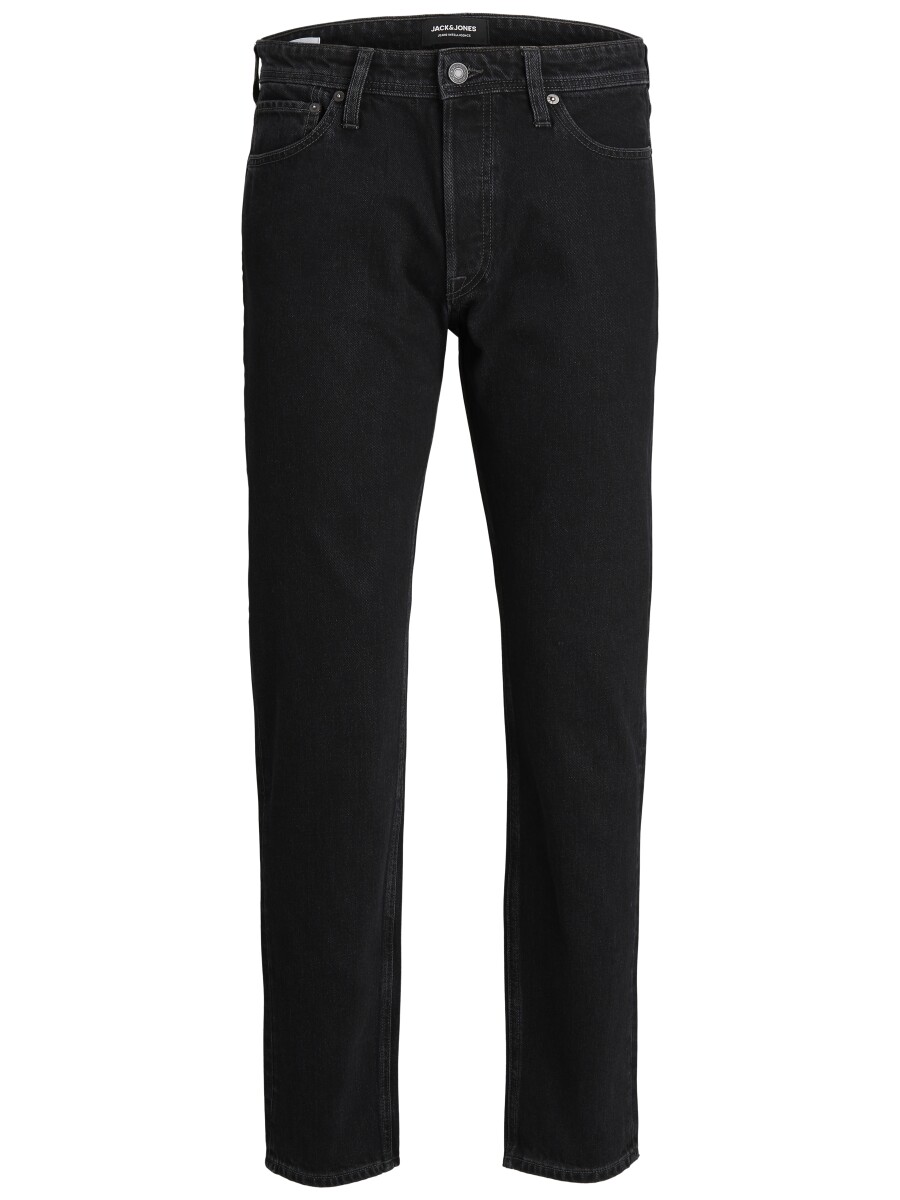Jeans Relaxed Fit "chris" Color Block - Black Denim 
