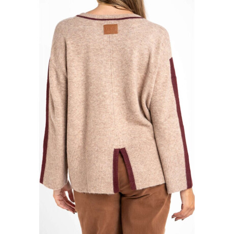 Sweater Combinado Mocha