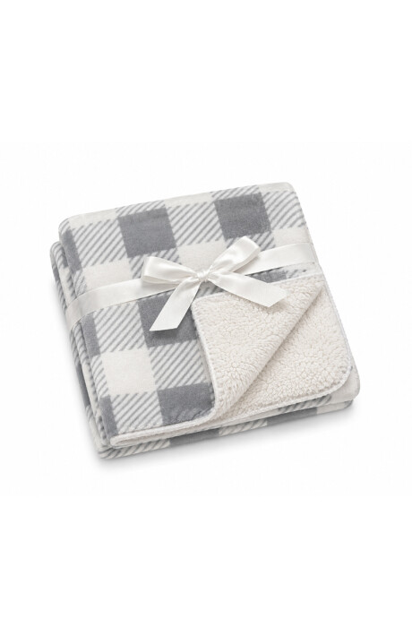 Manta reversible Para Bebé Gris