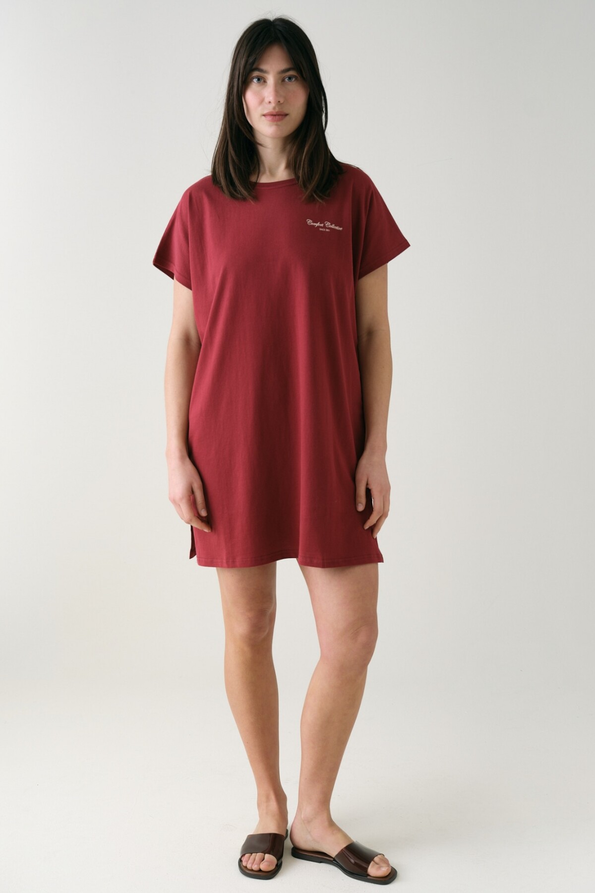 Camisón Freya Burdeos