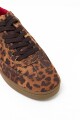 Zapatilla estampa leopardo tostado