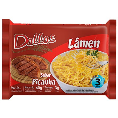 PASTA INSTANTANEA DALLAS 60G PICAÑA PASTA INSTANTANEA DALLAS 60G PICAÑA