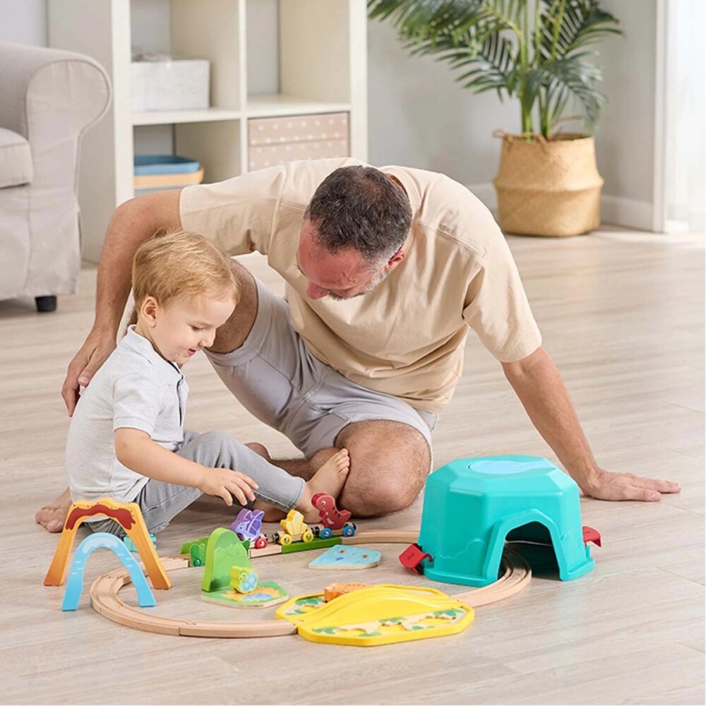 Pista tren dino balde HAPE Pista tren dino balde HAPE