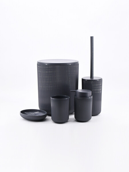 SET DE BAÑO 5 PIEZAS GRIS