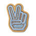 Jibbitz Denim Peace Sign Multicolor