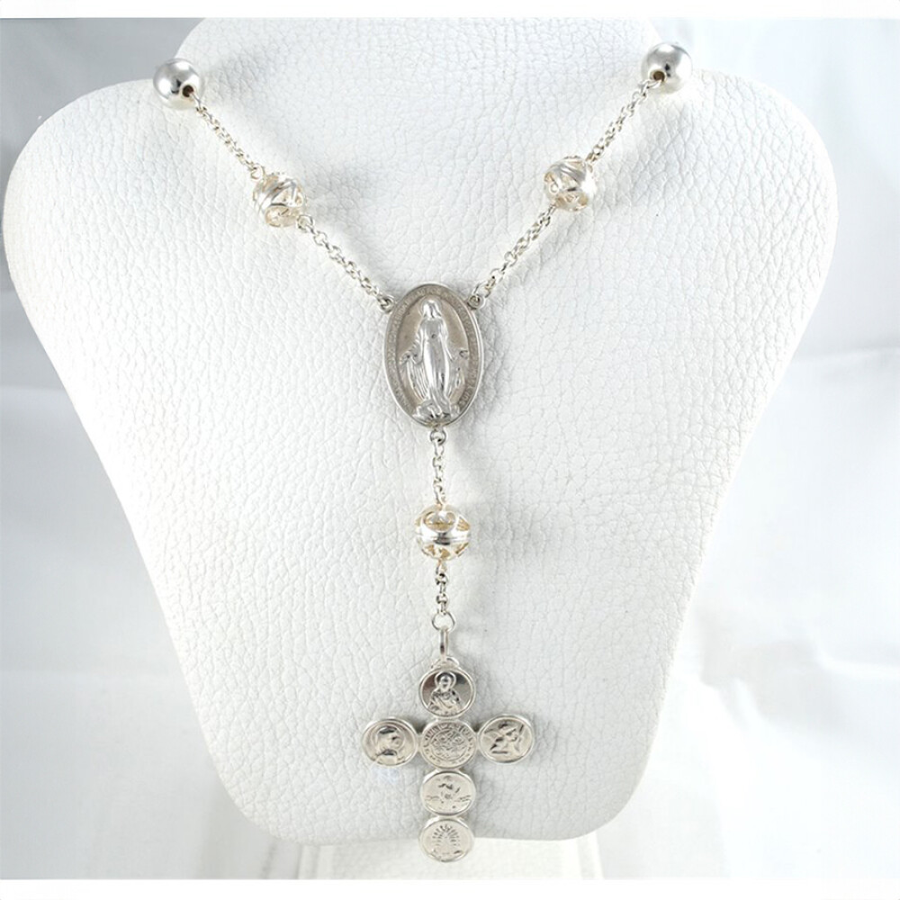 Rosario Denario En Plata Rosario Denario En Plata