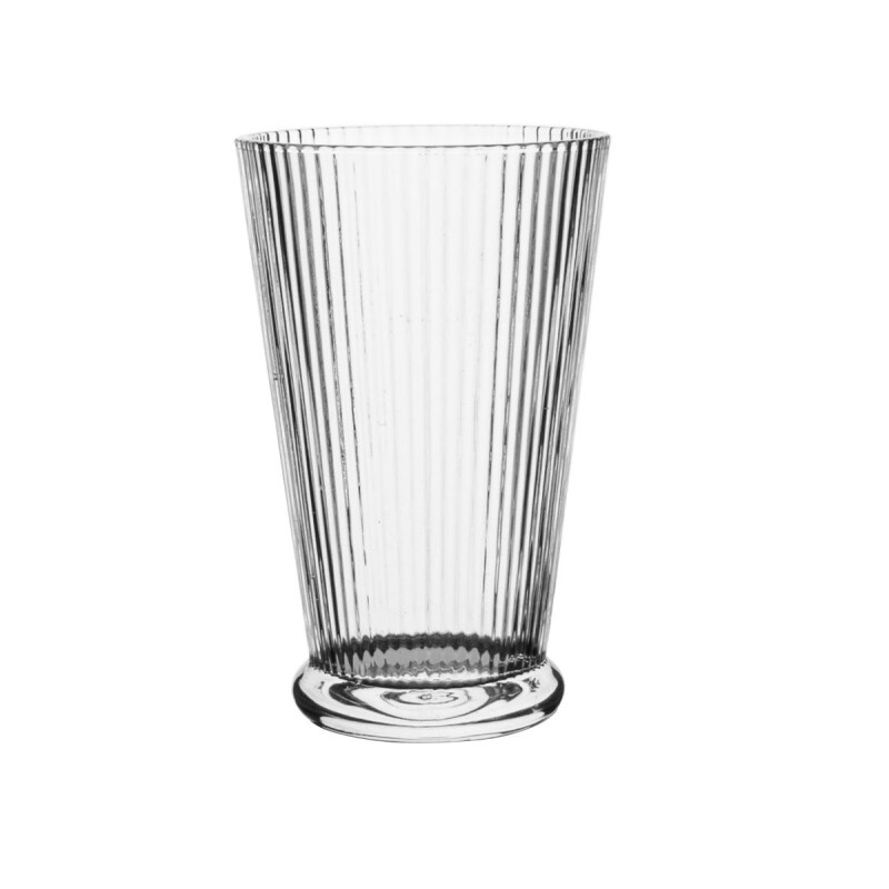 Vaso Selecta de Vidrio Acanalado 410 ml VASO DE VIDRIO 410ML INCOLORO ACANALADO