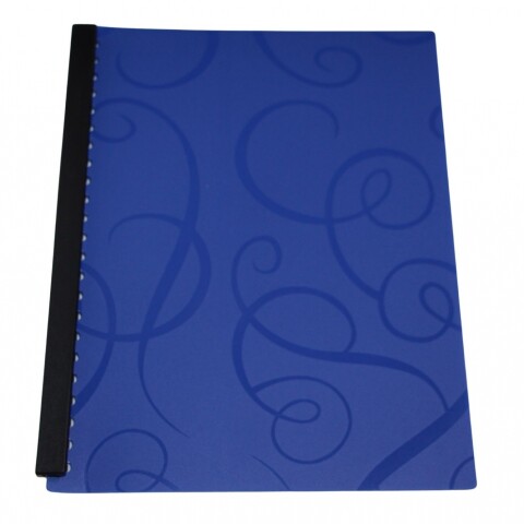 CARPETA TAMAÑO A4 CON 20 FUNDAS Y RULO COLOR AZUL
