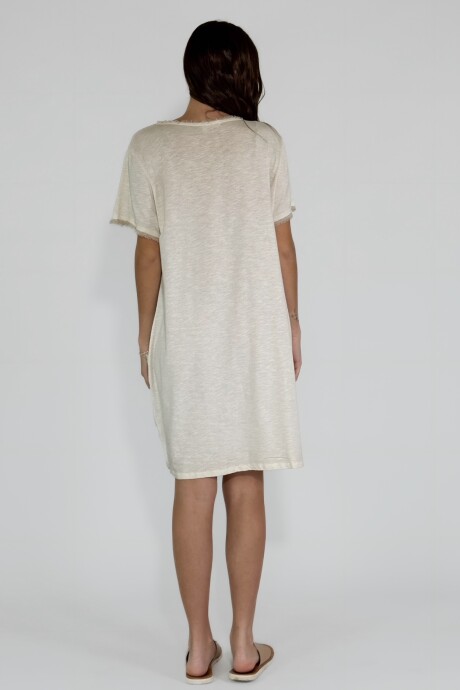 VESTIDO MARTINICA CORTO Crudo