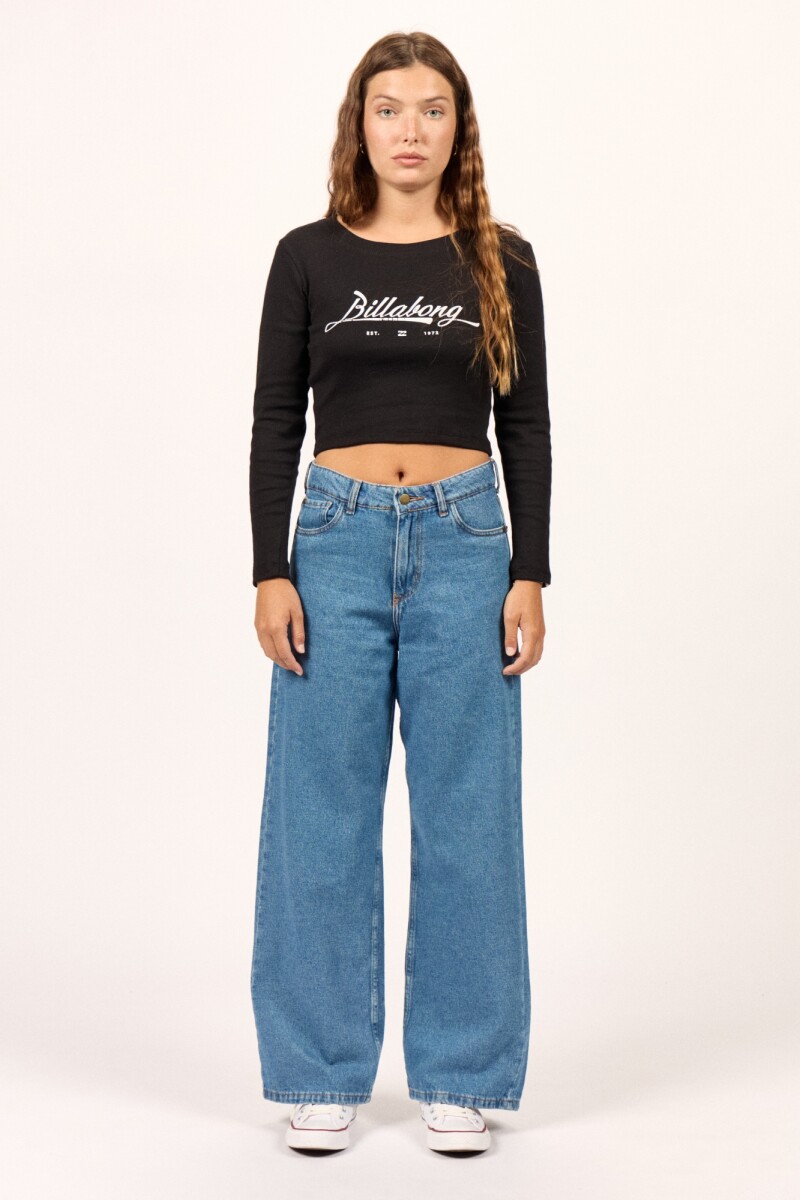 JEAN FREE WIDE DEEP BLUE A-azul