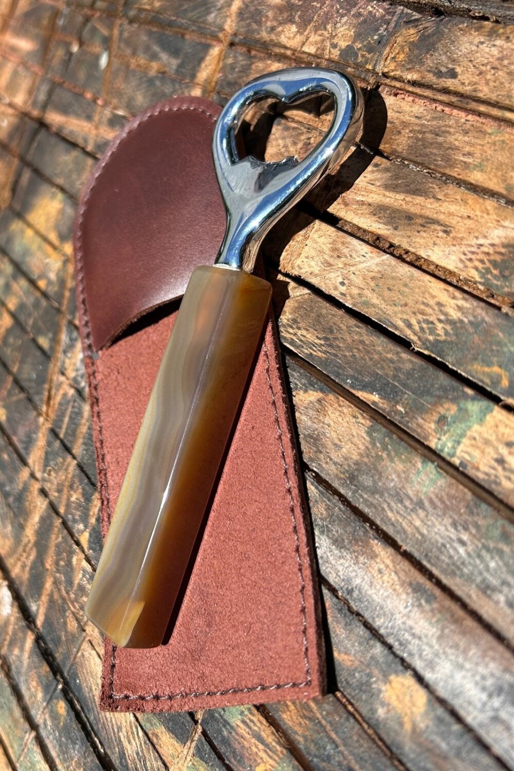 Long Beer Opener Caramelo / Chocolate
