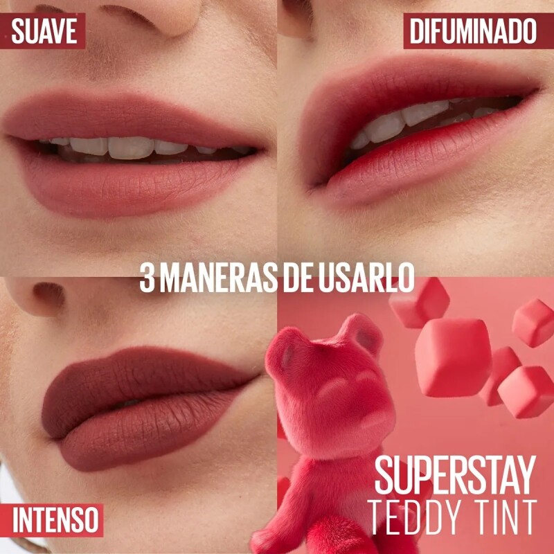 Labial Maybelline Superstay Teddy Tint Skinnydip Labial Maybelline Superstay Teddy Tint Skinnydip