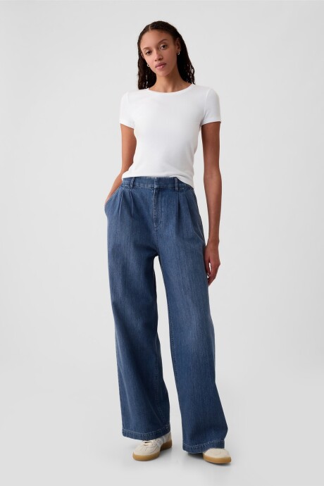 Jean 365 Trouser Tiro Alto Mujer Medium Indigo 15