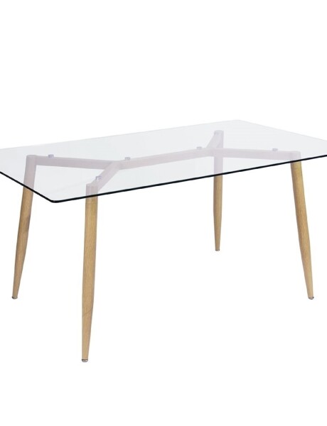 MESA FALCON 120x80x75CM VIDRIO Y MADERA MESA FALCON 120x80x75CM VIDRIO Y MADERA