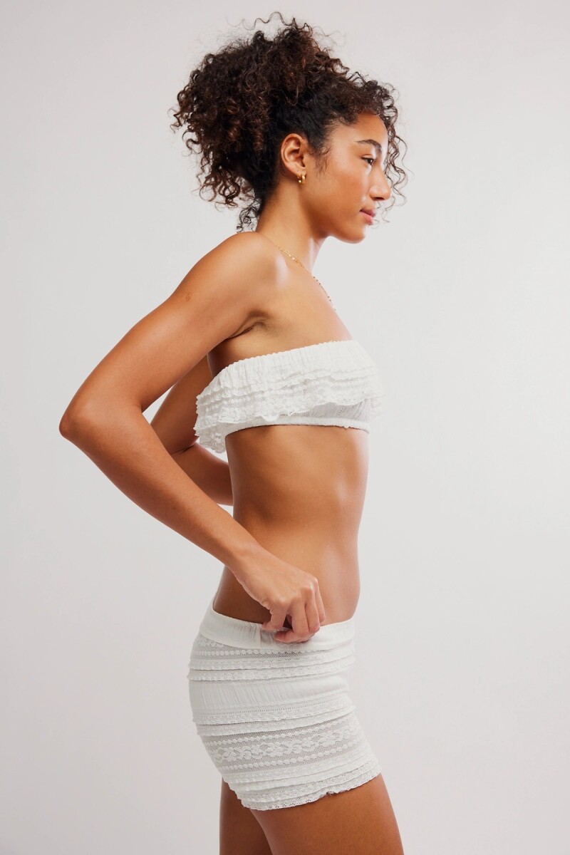 TOP BANDEAU FLIRTY FRILL Marfil