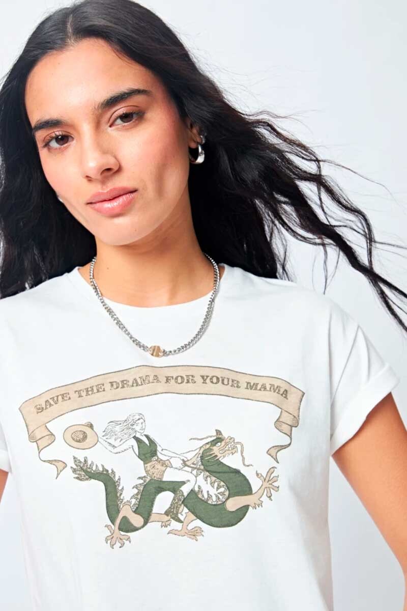 REMERA PIECE OF CAKE DRAMA Blanco