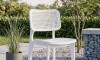 Silla Simil Rattan de polipropileno Blanco