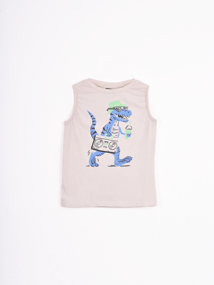 MUSCULOSA ARTURO - BEIGE CLARO 