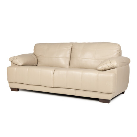 Sofá Tucson - Cuero Básico - 3 cuerpos 519 (Beige)