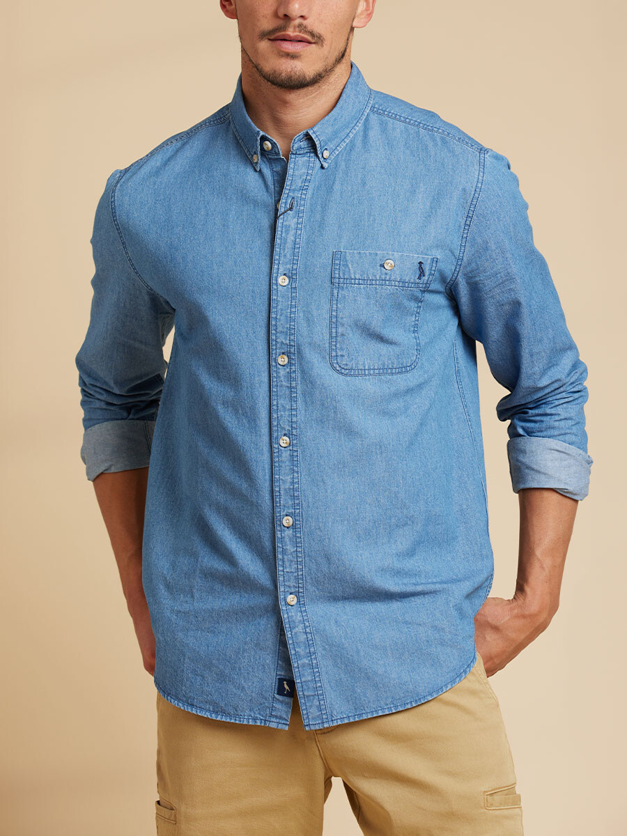 CAMISA EKSO POLANCO - Azul Medio 