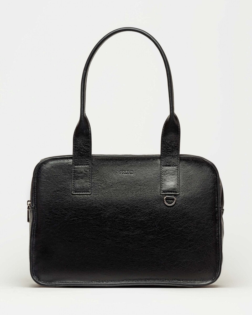 Bolso Capri en cuero arrugado - Negro 