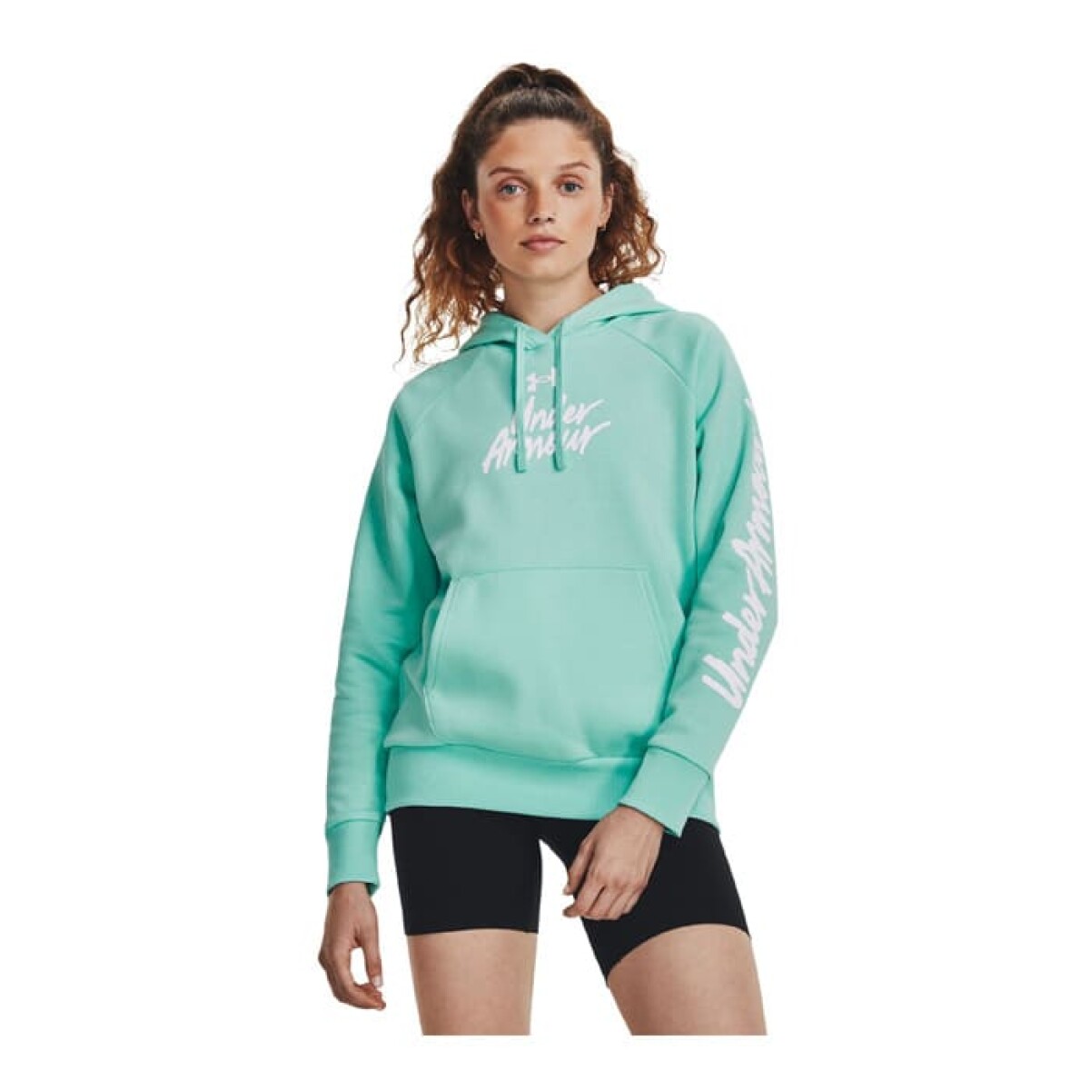 Canguro Under Armour Flecce Graphic de Mujer - 609-361BIV - Verde Agua 