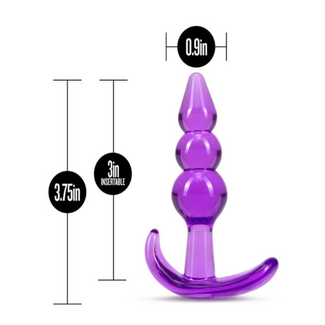 Plug Anal Triple Bead Violeta Plug Anal Triple Bead Violeta